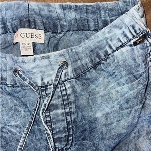 Guess Sky Blue Denim Joggers